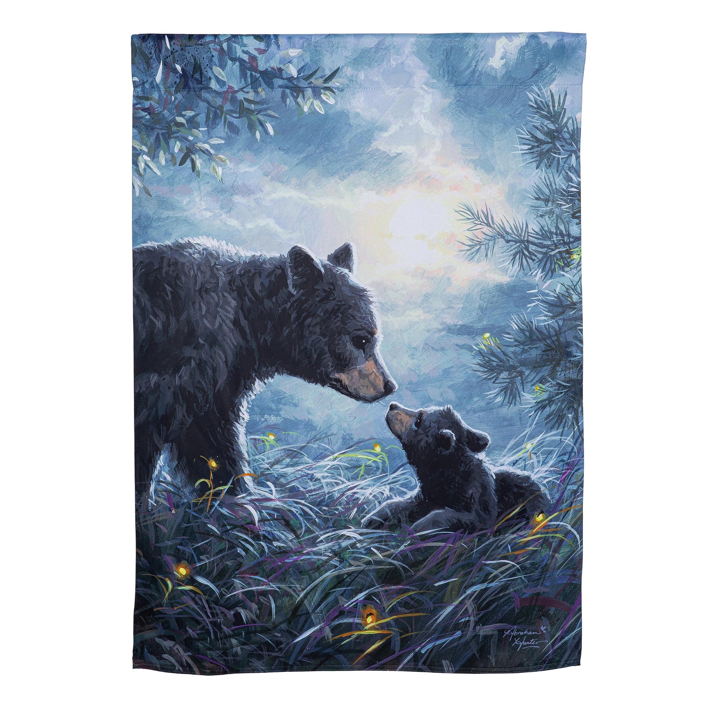 My Little Bear Suede House Flag