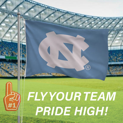 University of North Carolina Single Sided Flag w/ 2 Grommets, 3'x5'