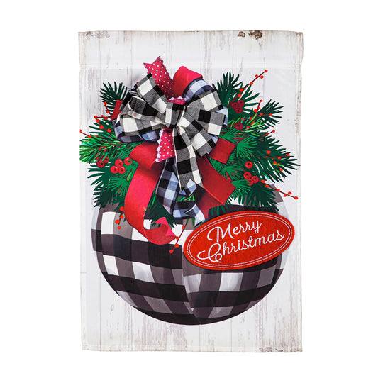 Buffalo Check Ornament Garden Applique Flag