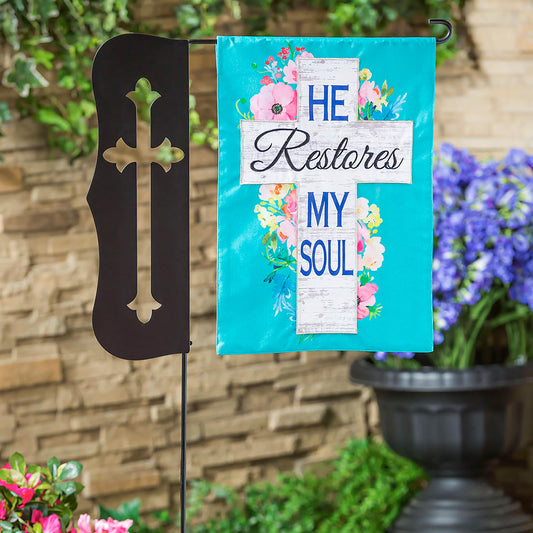 Decorative Garden Flag Stands, Cross