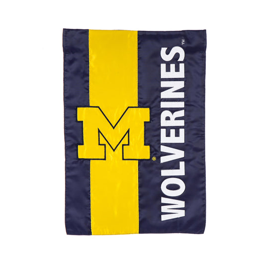University Of Michigan Embellished Garden Flag