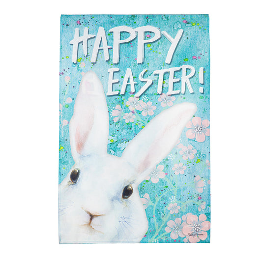 Spring Peeps Burlap House Flag