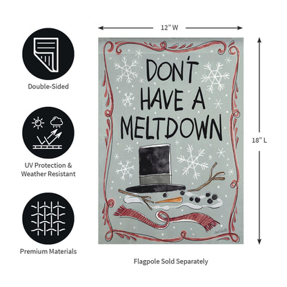 Holiday Fun Reversible Suede Garden Flag