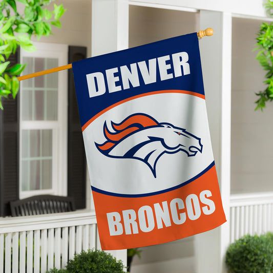 Denver Broncos Suede Flag, House