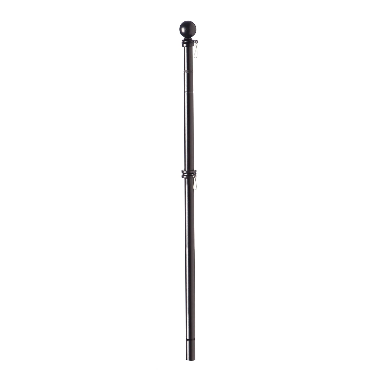 Extendable Metal House Flag Pole, Black