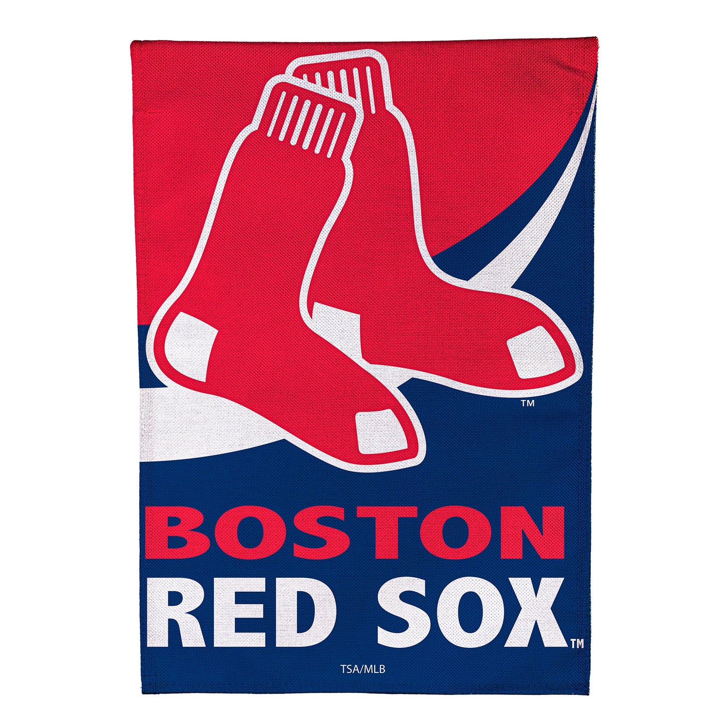 Boston Red Sox Burlap Garden Flag