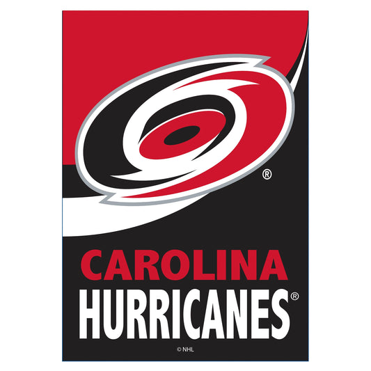 Carolina Hurricanes Burlap Flag House Size