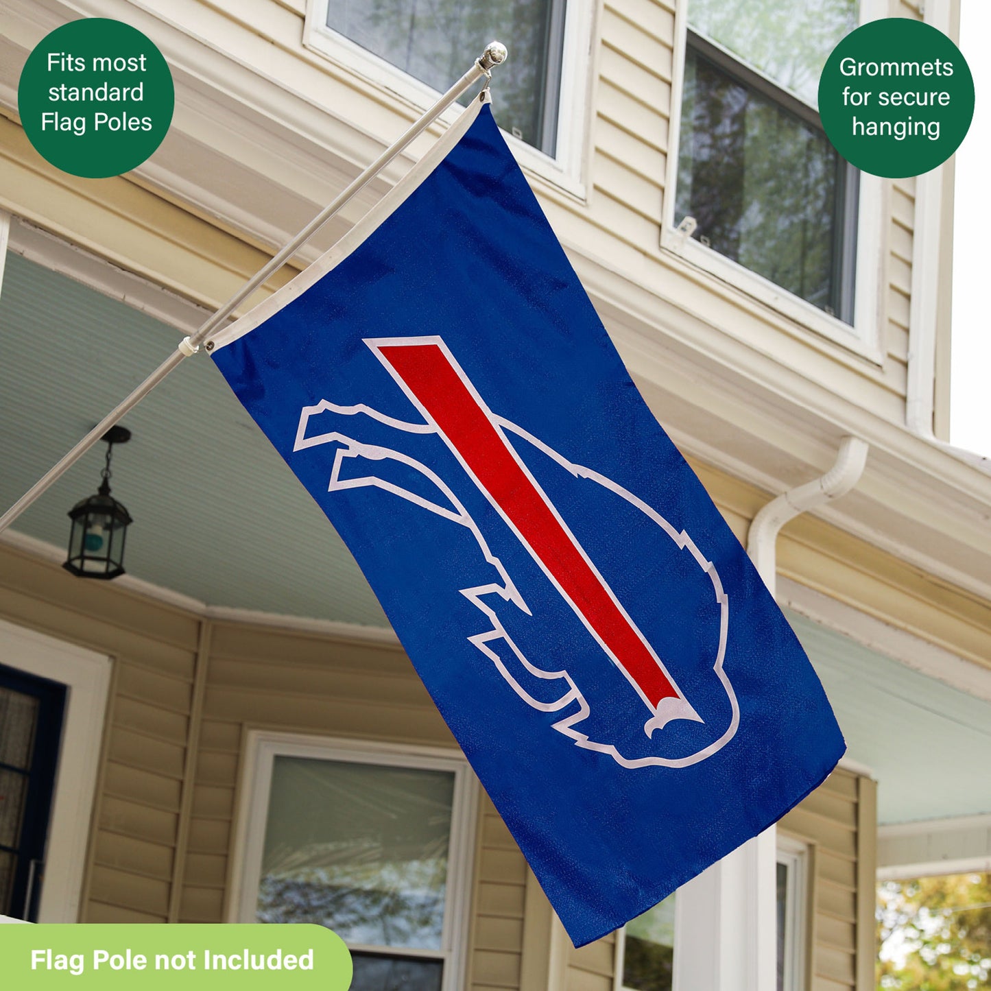 Buffalo Bills Single Sided Estate Flag with 2 Grommets, 3'x5'