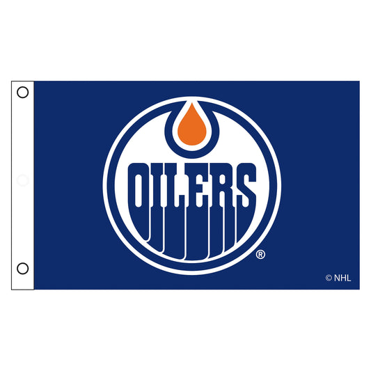 Edmonton Oilers Single Sided Flag w/ 2 Grommets, 3'x5'