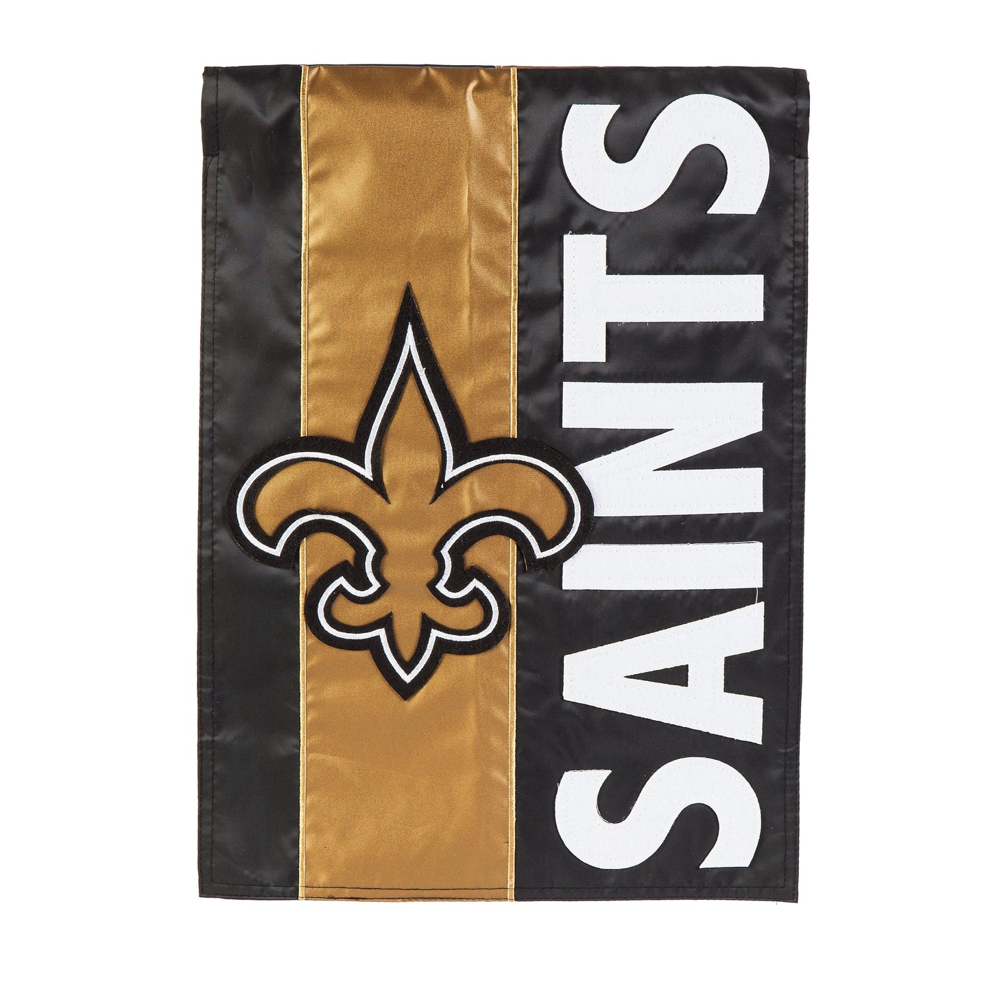 Double-Sided Embellished NFL Team Pride Applique House Flag, New Orleans Saints
