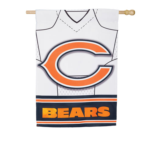 Flag, DS Suede, Foil, Reg, Jersey, Chicago Bears