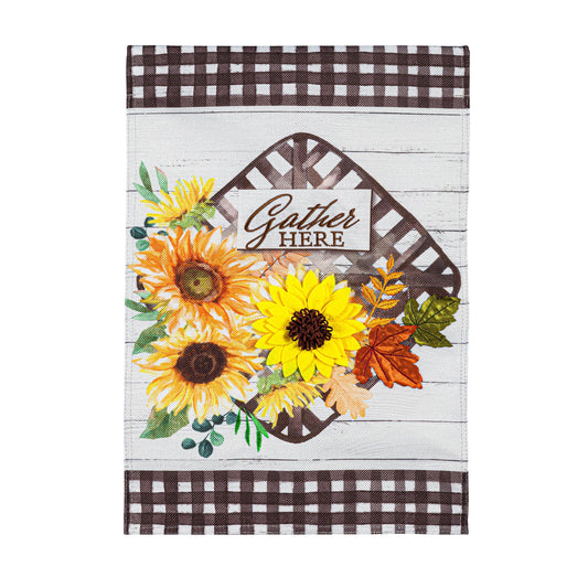 Fall Tobacco Basket Garden Burlap Flag