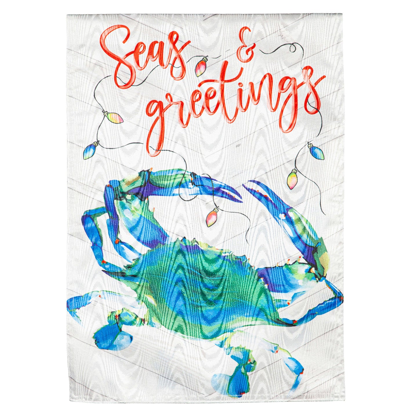 Seas & Greetings Moire House Flag