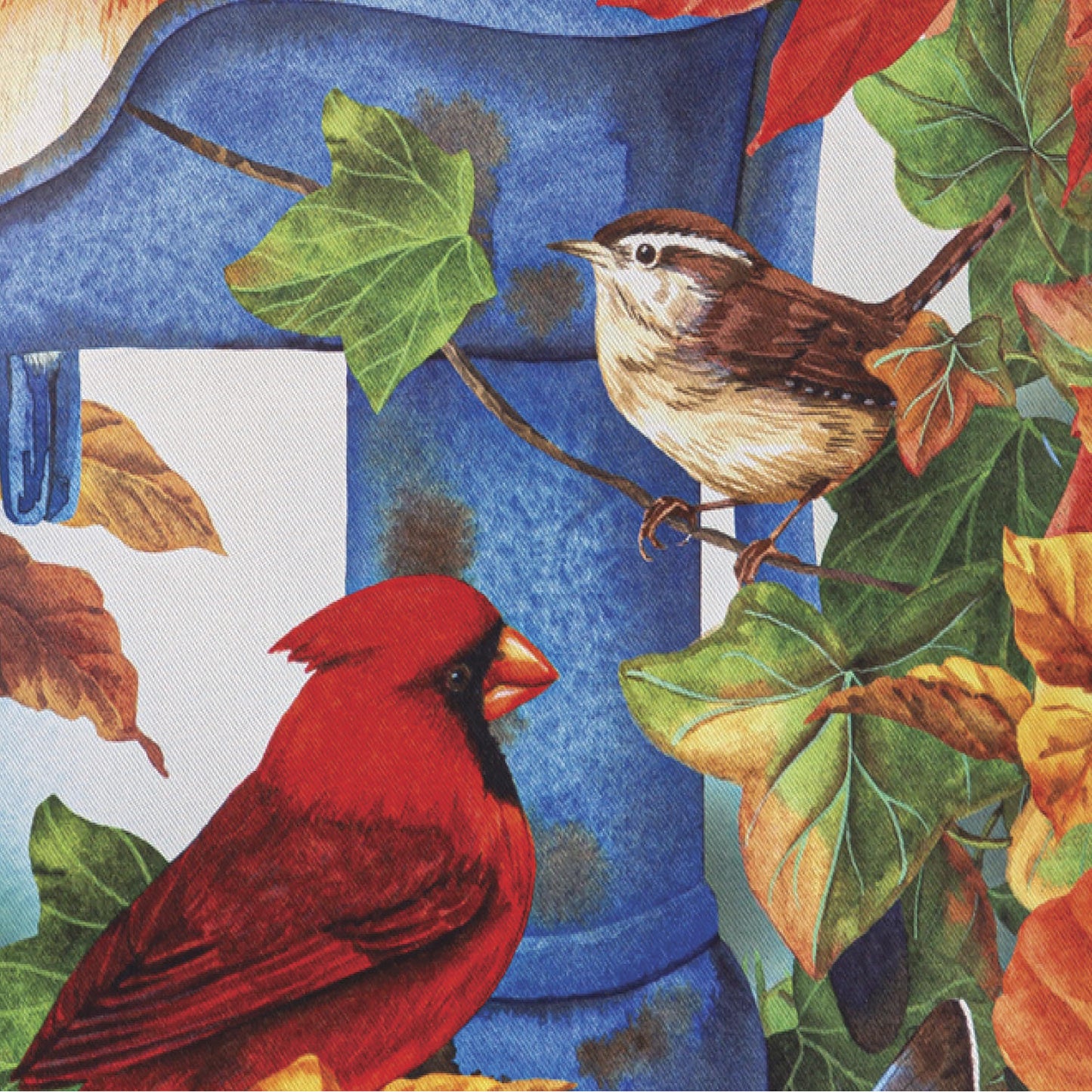 Where Birds Gather Suede Garden Flag