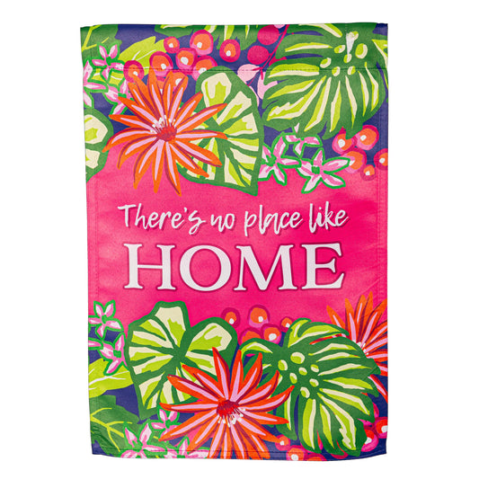 No Place Like Home Suede Garden Flag