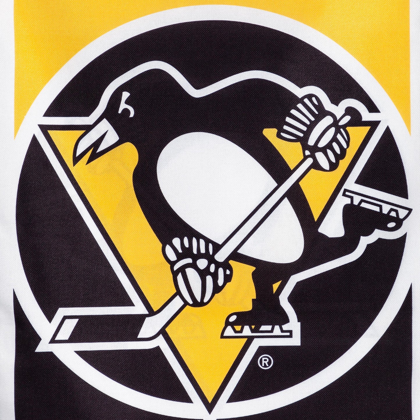NHL Hockey Burlap House Flag, Pittsburgh Penguins