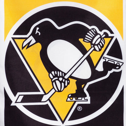 NHL Hockey Burlap House Flag, Pittsburgh Penguins