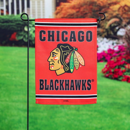 Embossed Suede Flag, GDN Size, Chicago Blackhawks