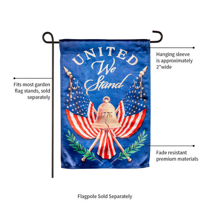 United We Stand Garden Lustre Flag