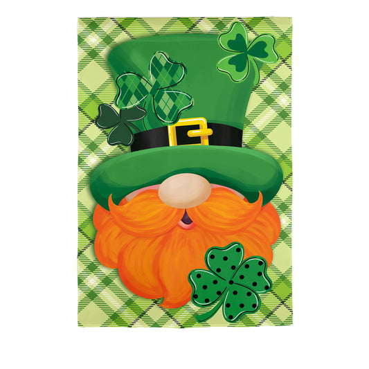 Leprechaun Applique House Flag