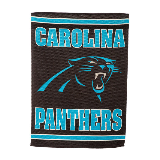 Embossed Suede Flag, GDN Size, Carolina Panthers