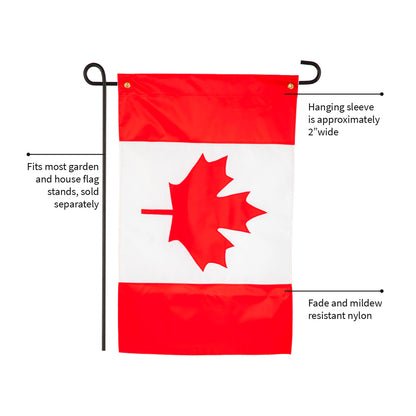 Canada Garden Applique Flag