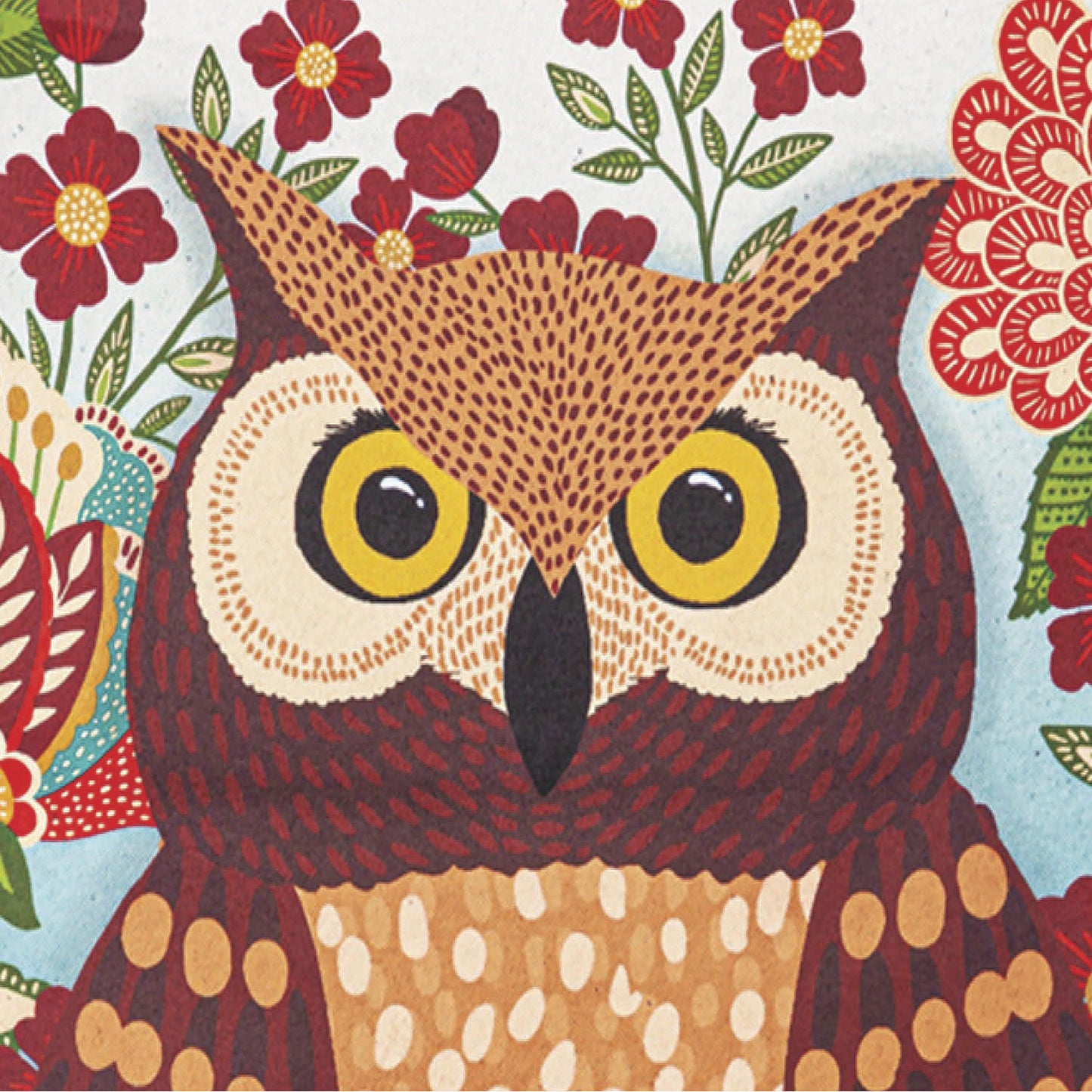 Fall Owl Welcome Garden Suede Flag
