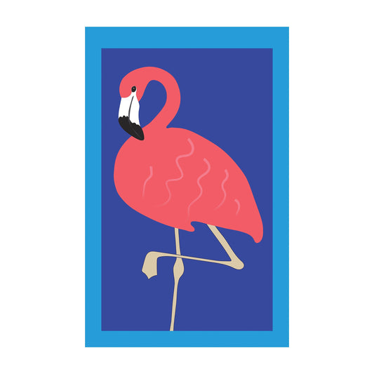 Flamingo Basic Applique House Flag