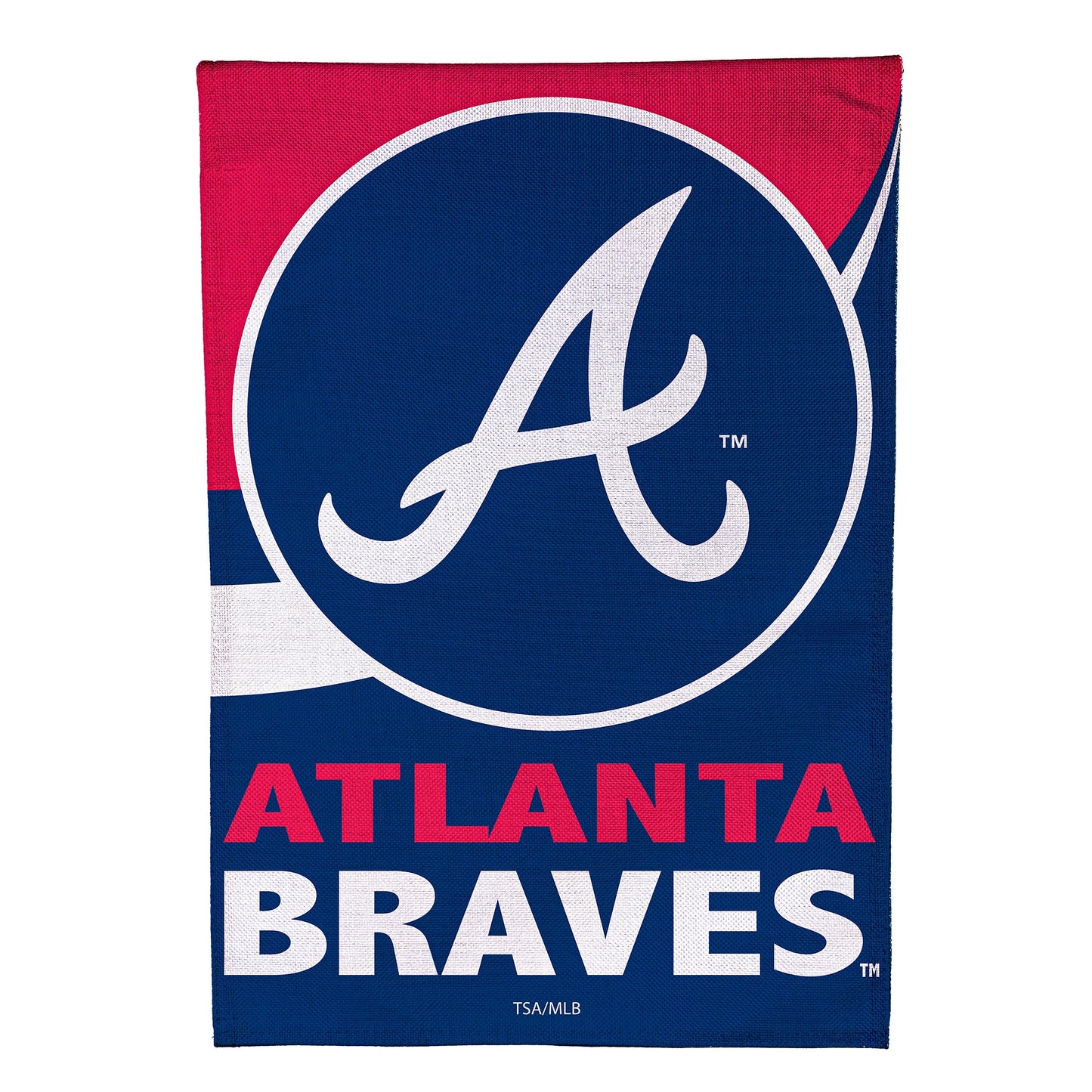 Atlanta Braves Burlap Garden Flag
