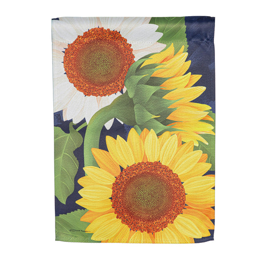 Sunflowers Suede Garden Flag