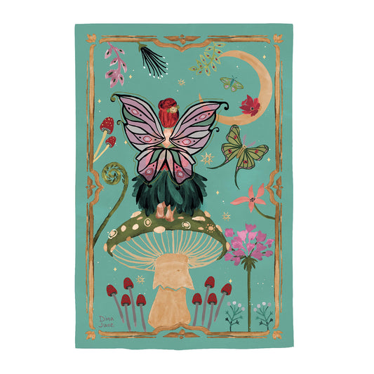 Fairy Wonderland Reversible Lustre House Flag