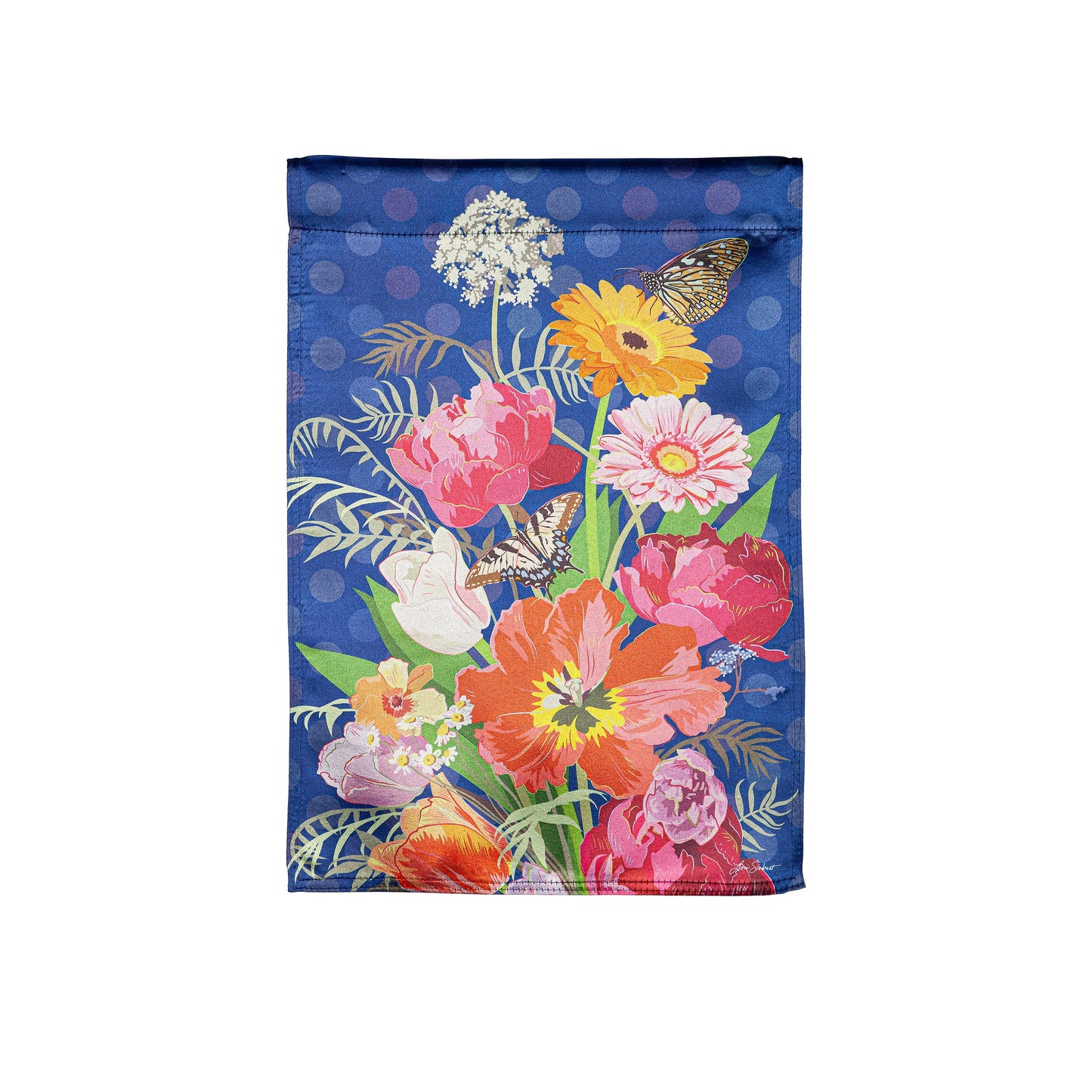 Bloom Boldly Lustre Garden Flag