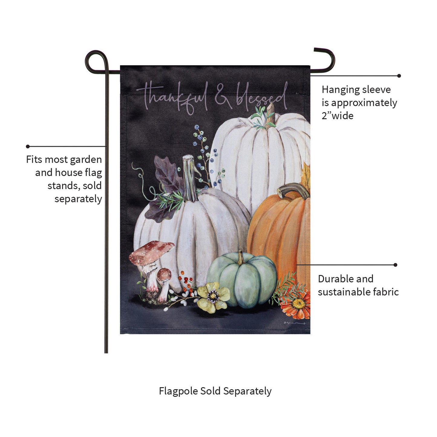 Beauty Of Fall Suede Garden Flag