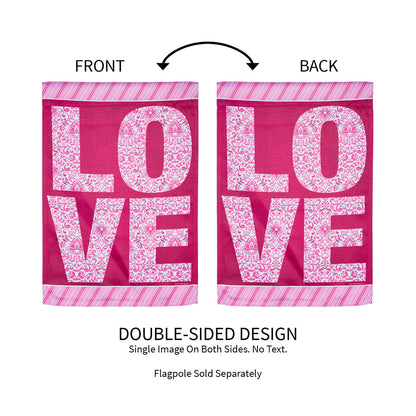 Love Suede Garden Flag