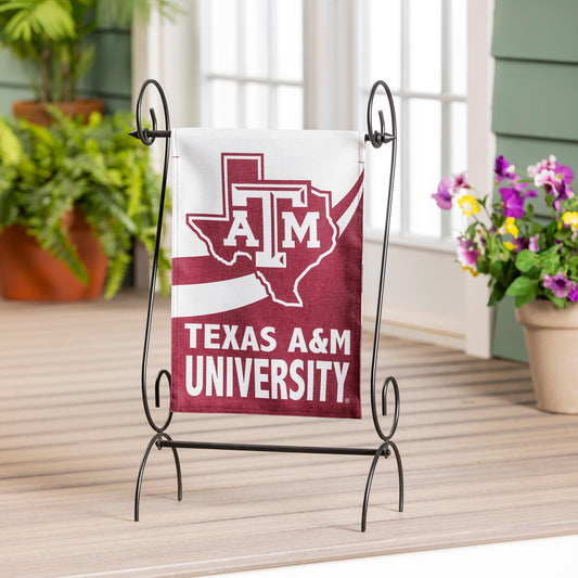 Texas A&M Burlap Flag GDN Size