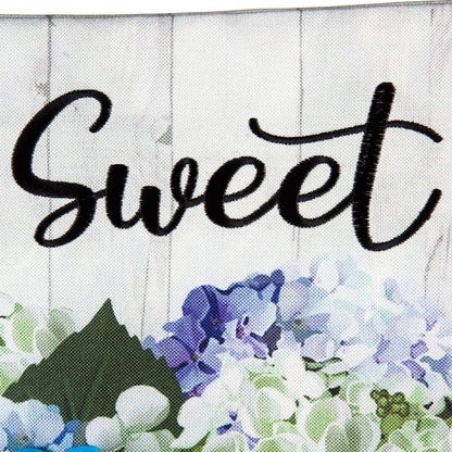 Hydrangea Mason Jars Garden Linen Flag