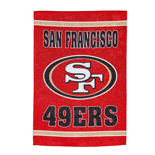 Embossed Suede Flag, House Size, San Francisco 49ers