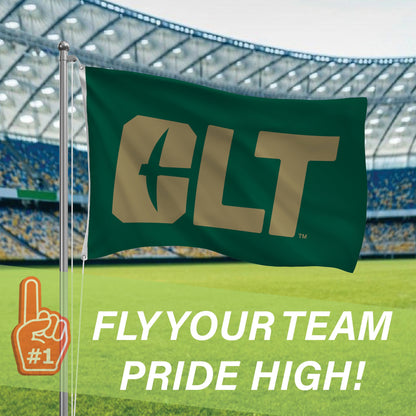 University of North Carolina, Charlotte Single Sided Flag w/ 2 Grommets, 3'x5'