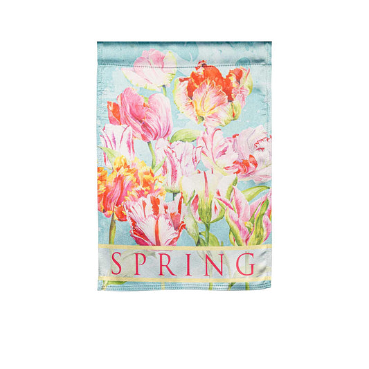 Tulip Season Lustre House Flag