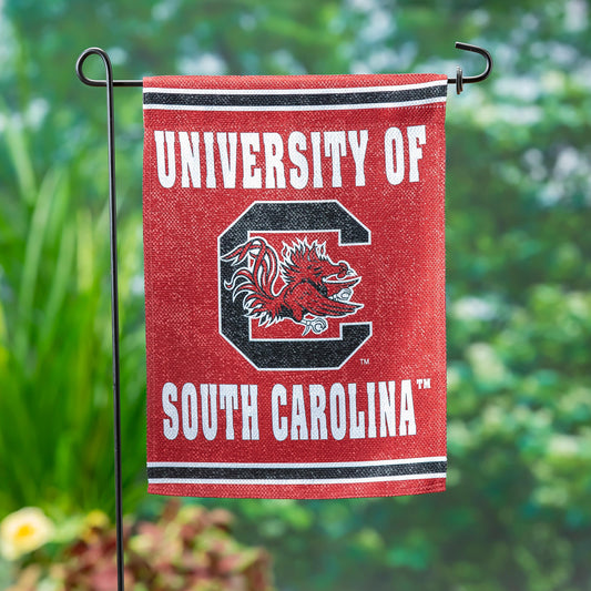 University of South Carolina Embossed Suede Garden Flag