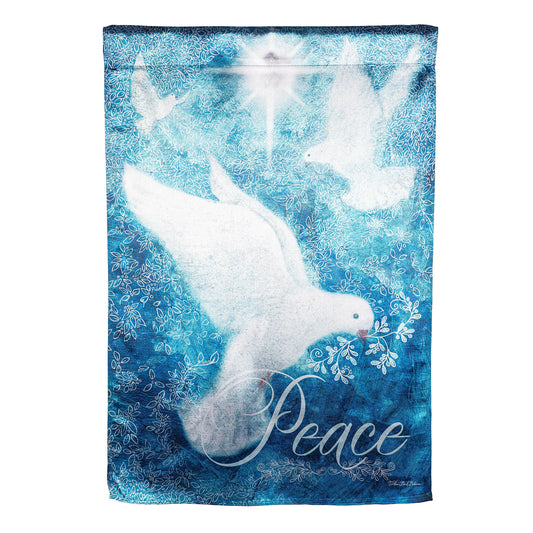 Dove Piece Trio Lustre House Flag