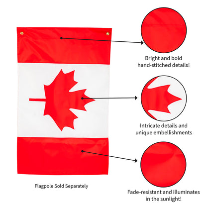 Canada Garden Applique Flag
