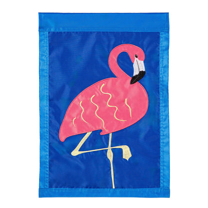 Flamingo Basic Applique Garden Flag