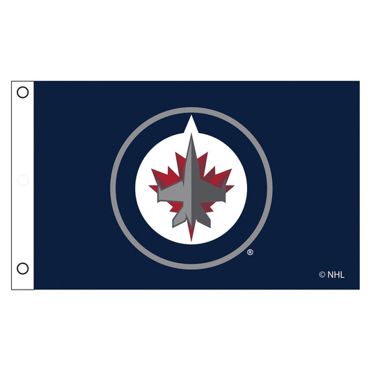 Winnipeg Jets Single Sided Flag w/ 2 Grommets, 3'x5'