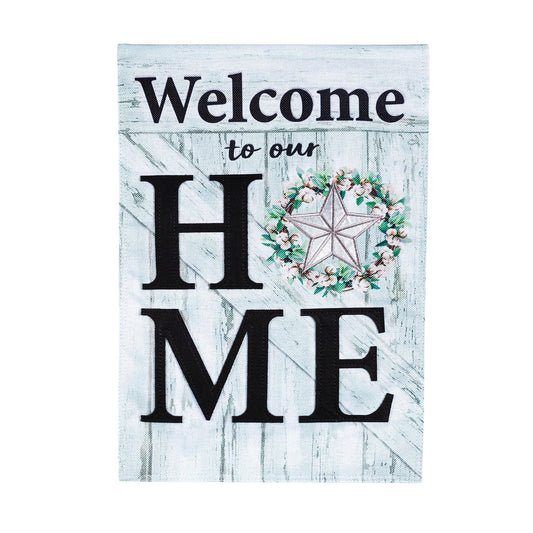 Country Star HOME Garden Burlap Flag