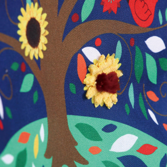 Family Tree Garden Linen Flag