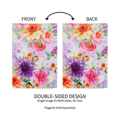 Rhapsody in Bloom Suede Garden Flag