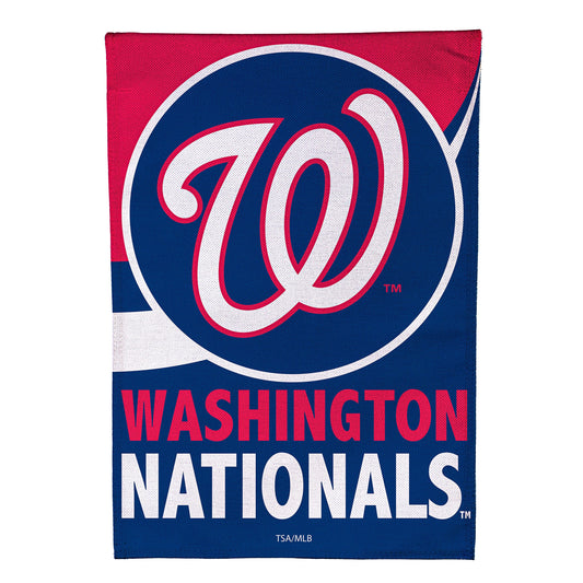 Washington Nationals Burlap House Flag
