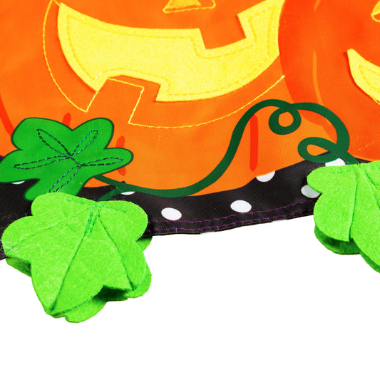 Halloween Jack-O-Lanterns Garden Applique Flag
