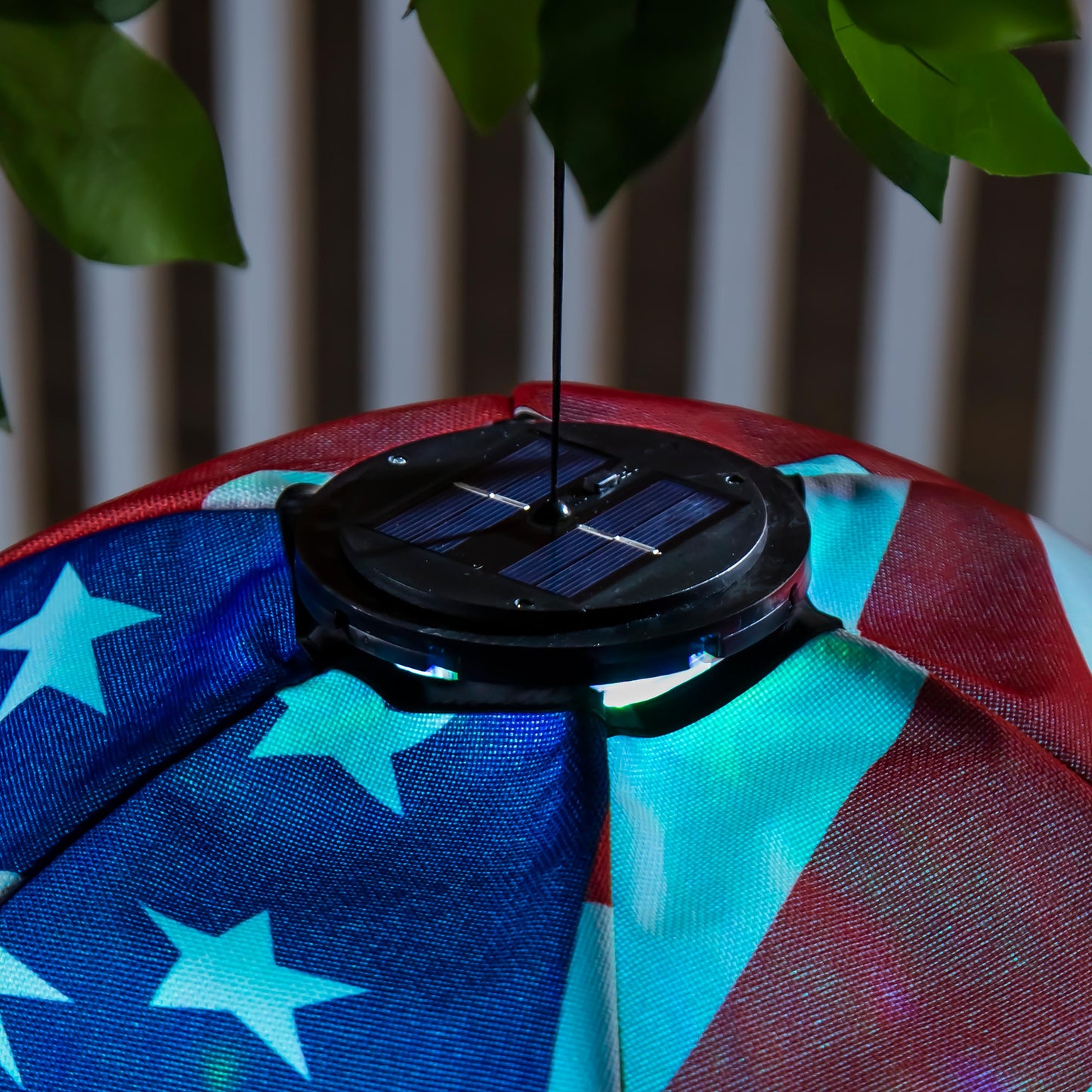 Waving American Flag Animated Lit Balloon Spinner